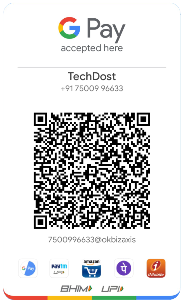 TechDost-Google-Pay-QR-Code